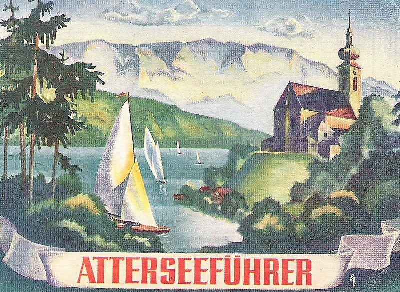 Titelbild Attersee Tourismusführer 1948
