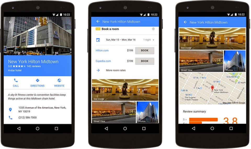 Google Instant Booking on Mobile